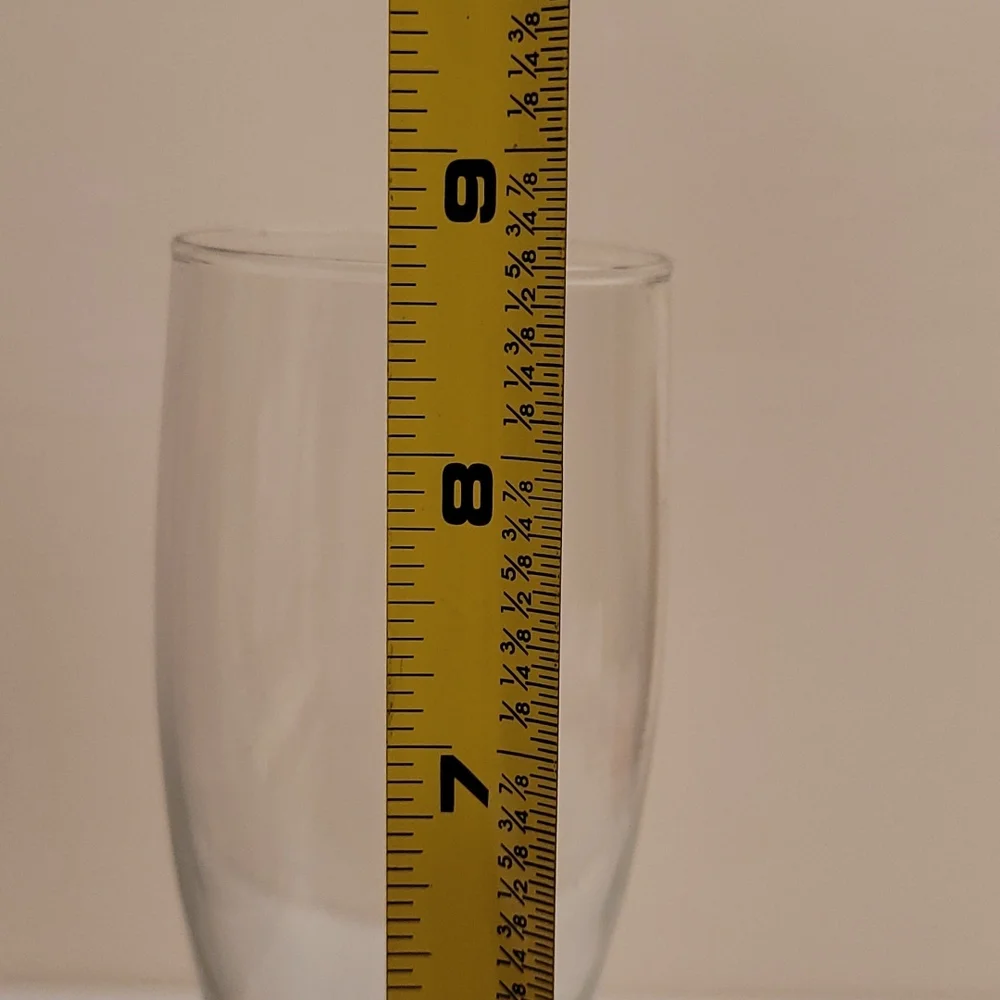 Set of 4 Crystal Red Stemmed Wine Glasses